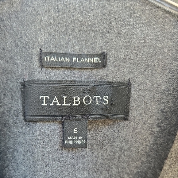 Talbots women  blend 2- piece suits Classic Gray skirt  A-line - Picture 2 of 14